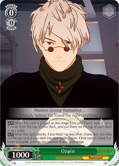 Ozpin RWBY/WX03-022S SR