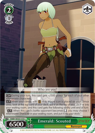 Emerald: Scouted RWBY/WX03-035 C