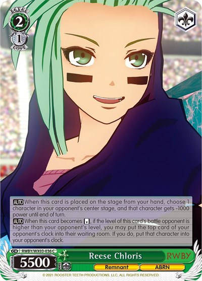 Reese Chloris RWBY/WX03-036 C