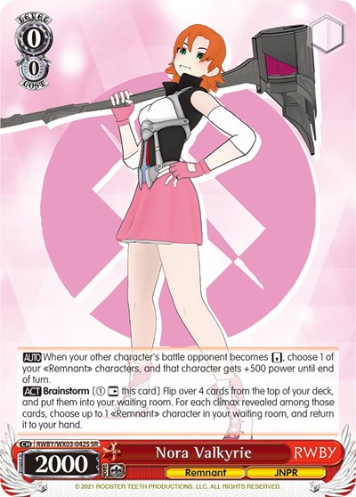 Nora Valkyrie RWBY/WX03-042S SR