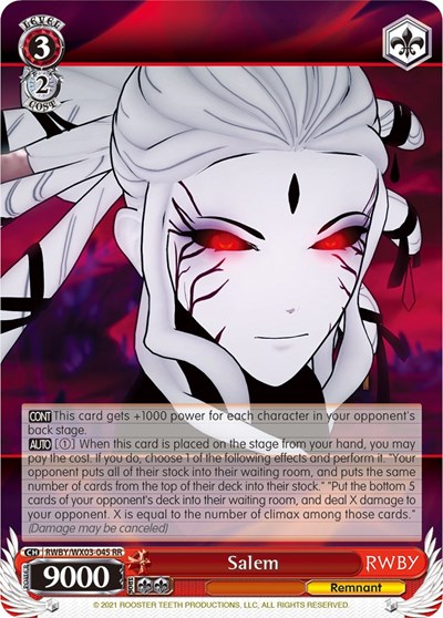 Salem RWBY/WX03-045 RR