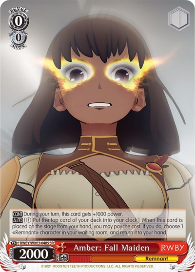 Amber: Fall Maiden RWBY/WX03-048S SR