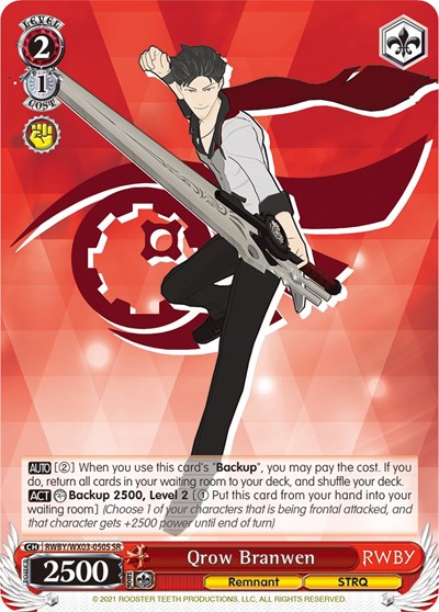 Qrow Branwen RWBY/WX03-050S SR