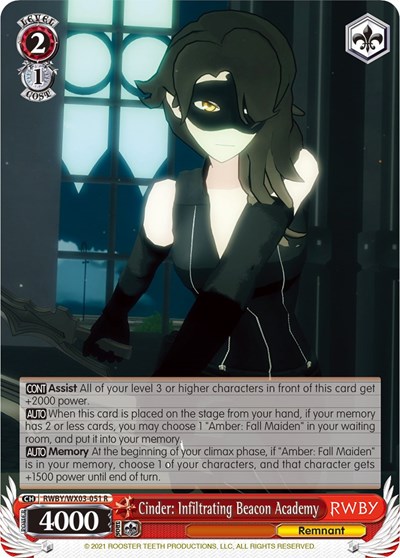 Cinder: Infiltrating Beacon Academy RWBY/WX03-051 R