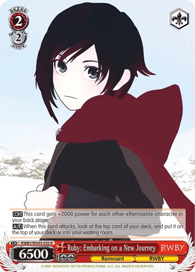 Ruby: Embarking on a New Journey RWBY/WX03-052 R