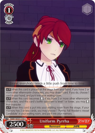 Uniform Pyrrha RWBY/WX03-058 U