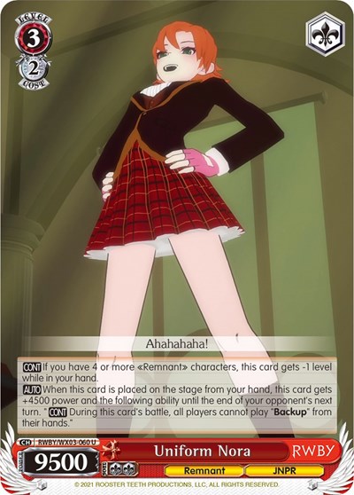 Uniform Nora RWBY/WX03-060 U