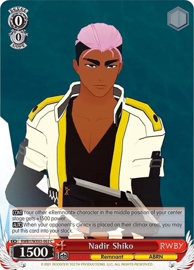 Nadir Shiko RWBY/WX03-063 C