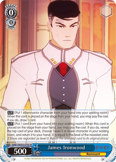 James Ironwood RWBY/WX03-079S SR