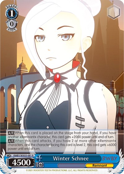 Winter Schnee RWBY/WX03-081 R