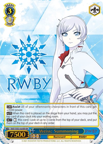 Weiss: Summoning RWBY/WX03-082RBR RBR