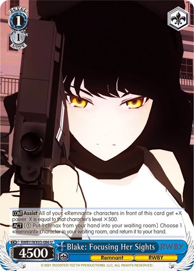 Blake: Focusing Her Sights RWBY/WX03-086 U