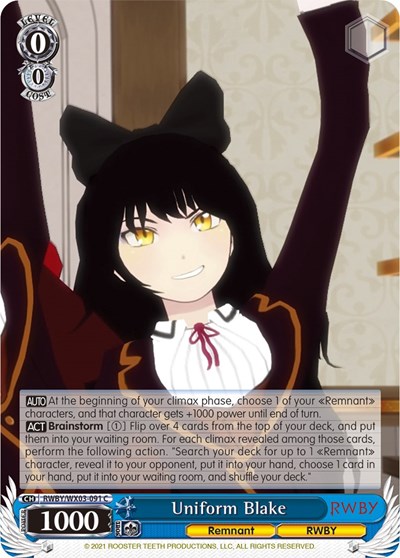 Uniform Blake RWBY/WX03-091 C