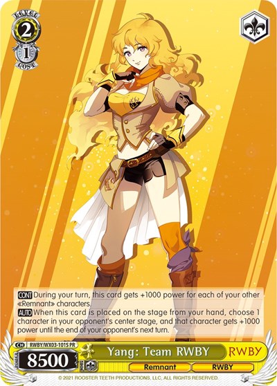 Yang: Team RWBY RWBY/WX03-101S PR