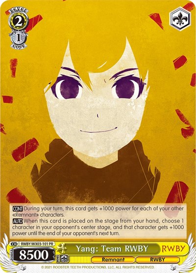 Yang: Team RWBY RWBY/WX03-101 PR
