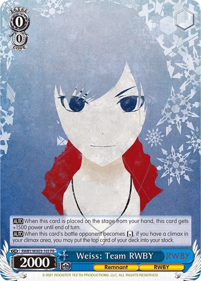 Weiss: Team RWBY RWBY/WX03-103 PR