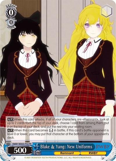 Blake & Yang: New Uniforms RWBY/WX03-P02 PR