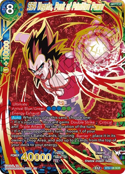 SS4 Vegeta, Peak of Primitive Power BT8-136