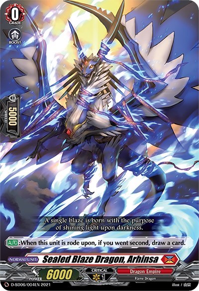 Sealed Blaze Dragon, Arhinsa [D Format] D-SD06/004EN