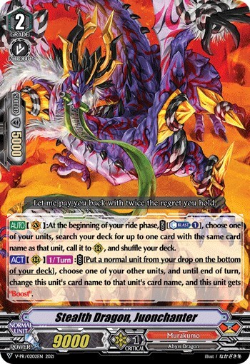 Stealth Dragon, Juonchanter [V Format] V-PR/0202EN