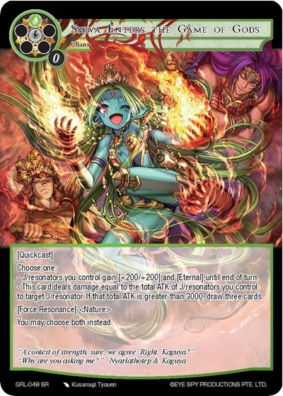 Shiva Enters the Game of Gods 