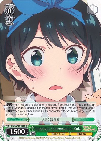 Important Conversation, Ruka KNK/W86-E036 C