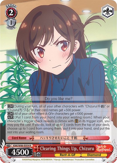 Clearing Things Up, Chizuru KNK/W86-E054 R