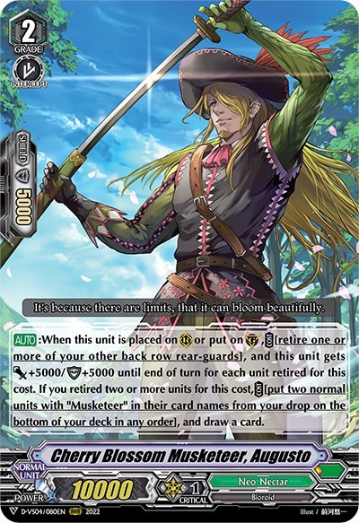 Cherry Blossom Musketeer, Augusto [V Format] D-VS04/080EN