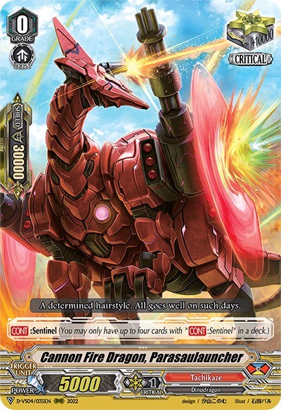 Cannon Fire Dragon, Parasaulauncher [V Format] D-VS04/035EN