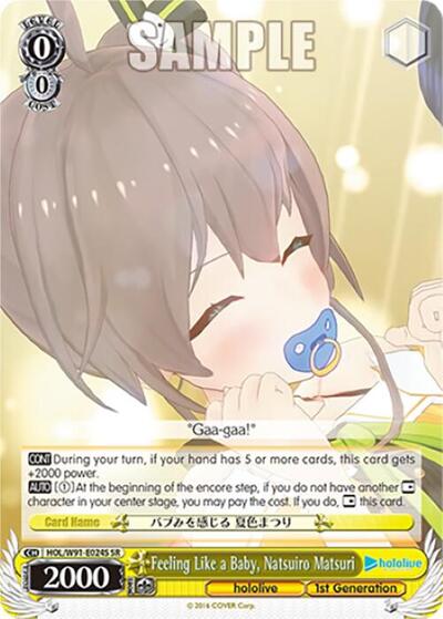 Feeling Like a Baby, Natsuiro Matsuri HOL/W91-E024S SR