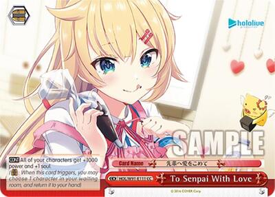 To Senpai With Love HOL/W91-E111 CC