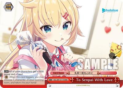 To Senpai With Love HOL/W91-E111R RRR