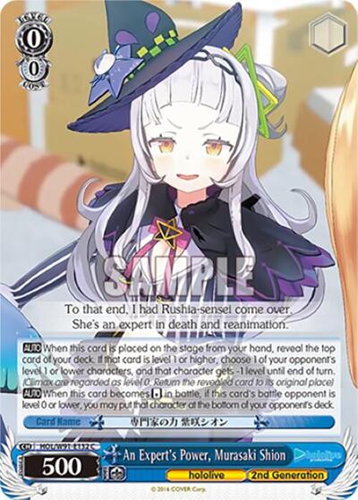 An Expert's Power, Murasaki Shion HOL/W91-E132 C