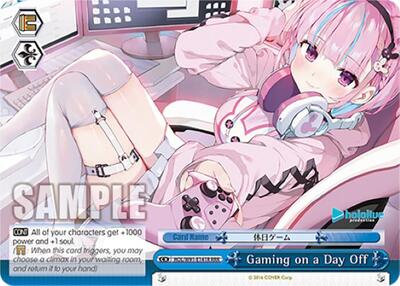 Gaming on a Day Off HOL/W91-E141R RRR