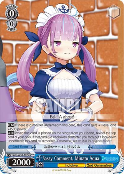 Sassy Comment, Minato Aqua HOL/W91-TE049 TD
