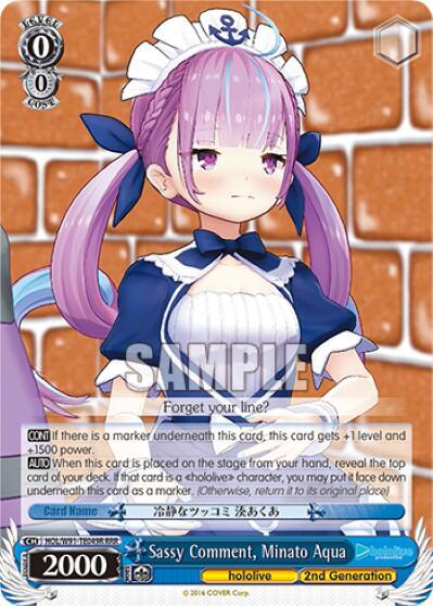Sassy Comment, Minato Aqua HOL/W91-TE049R RRR