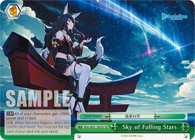 Sky of Falling Stars HOL/W91-TE074 TD