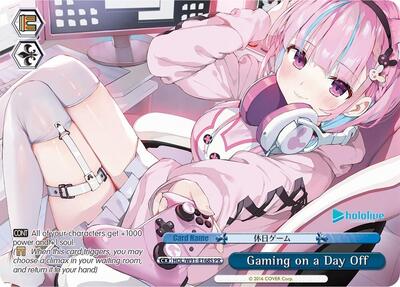Gaming on a Day Off HOL/W91-E168S PR