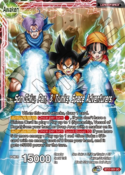 Son Goku // Son Goku, Pan, & Trunks, Space Adventurers BT17-001