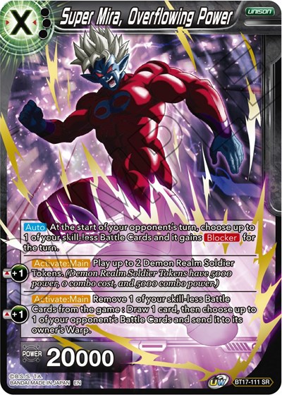 Super Mira, Overflowing Power BT17-111