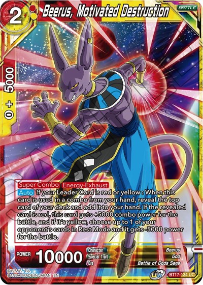 Beerus, Motivated Destruction BT17-134