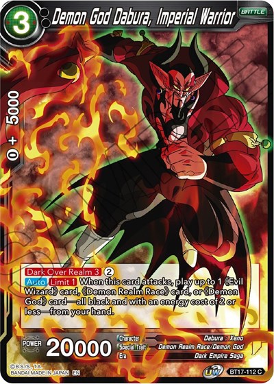 Demon God Dabura, Imperial Warrior BT17-112