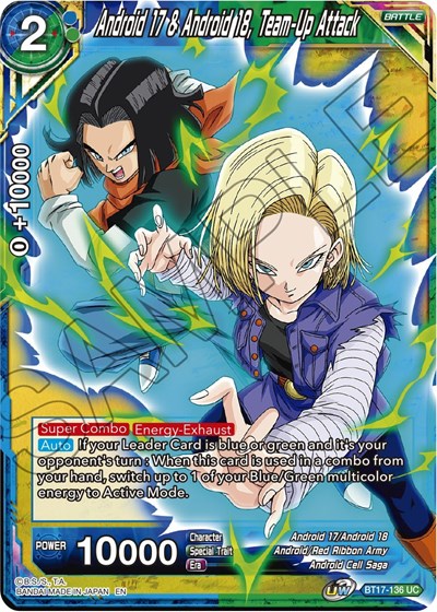 Android 17 & Android 18, Team-Up Attack BT17-136