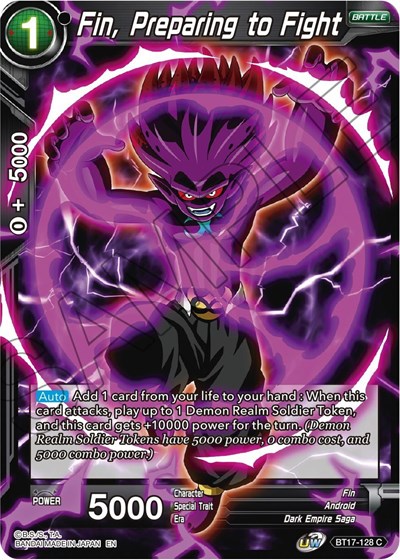 Fin, Preparing to Fight BT17-128