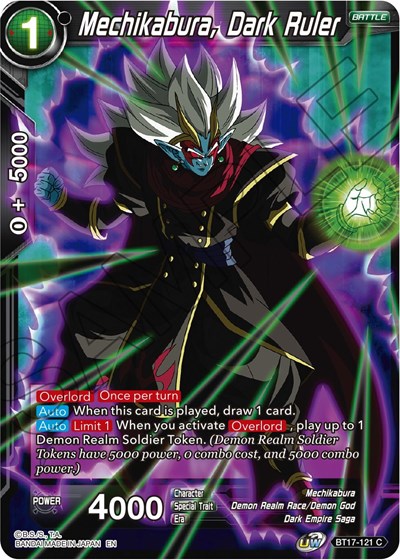 Mechikabura, Dark Ruler BT17-121