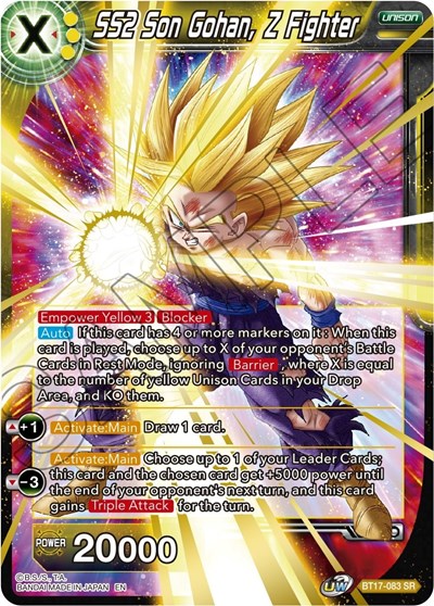 SS2 Son Gohan, Z Fighter BT17-083