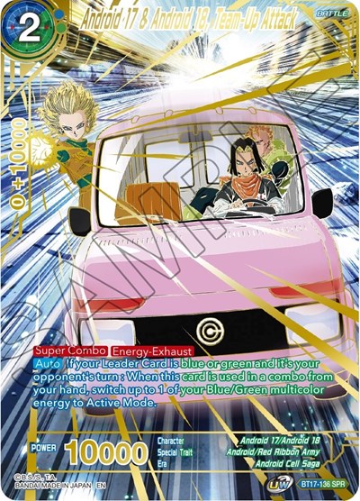 Android 17 & Android 18, Team-Up Attack BT17-136