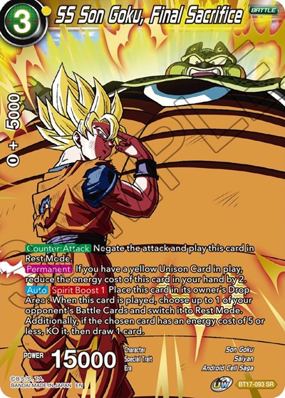 SS Son Goku, Final Sacrifice BT17-093