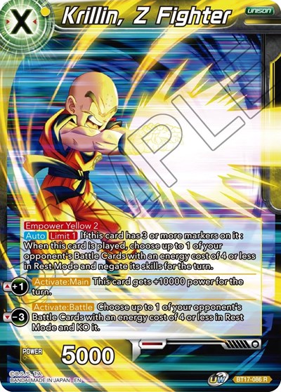 Krillin, Z Fighter BT17-086
