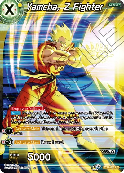 Yamcha, Z Fighter BT17-087